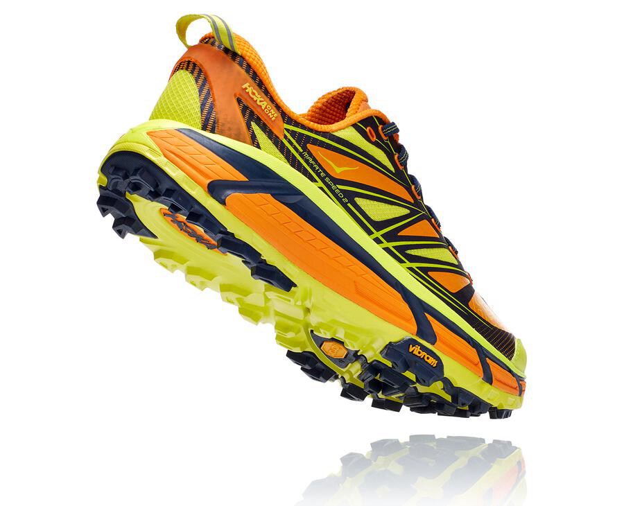 Zapatillas Trail Hoka One One Hombre - Mafate Speed 2 - Doradas Claro/Rosas - VRY157826